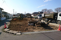 水戸市赤塚にて250坪の外構解体及び造成工事|LS