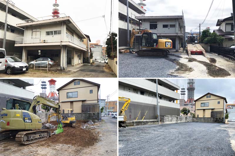 鉄筋コンクリート造2階建て解体